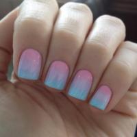 Маникюр с эффектом Омбре гель лаком Shellac